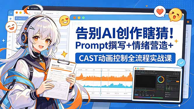 （18473期）告别AI创作瞎猜！Prompt撰写+情绪营造+CAST动画控制全流程实战课网赚项目-副业赚钱-互联网创业-资源整合行知网