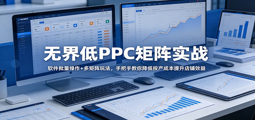 无界低PPC矩阵实战：软件批量操作+多矩阵玩法，手把手教你降低投产成本提升店铺效益网赚项目-副业赚钱-互联网创业-资源整合行知网