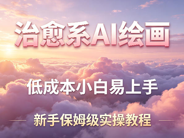 治愈系AI绘画提示词项目，低成本小白易上手，每天10分钟，新手保姆级实操教程网赚项目-副业赚钱-互联网创业-资源整合行知网