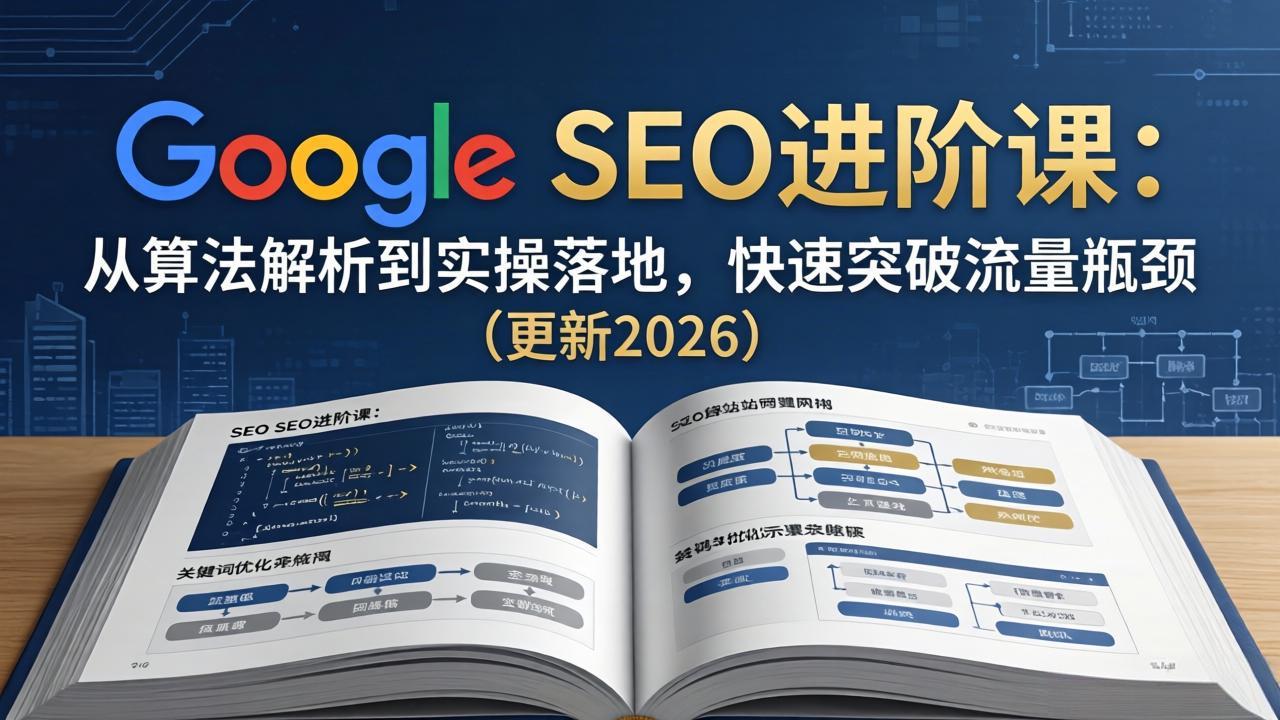 （18048期）Google SEO进阶课：从算法解析到实操落地，快速突破流量瓶颈（更新2026）网赚项目-副业赚钱-互联网创业-资源整合行知网