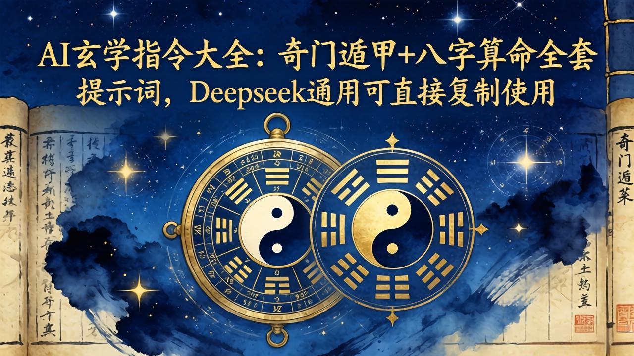（18059期）AI玄学指令大全：奇门遁甲+八字算命全套提示词，Deepseek通用可直接复制使用网赚项目-副业赚钱-互联网创业-资源整合行知网