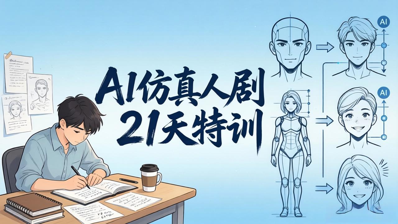 （18082期）AI仿真人剧21天特训-更新：从剧本到成片全流程实战，掌握角色一致性与变现方法网赚项目-副业赚钱-互联网创业-资源整合行知网