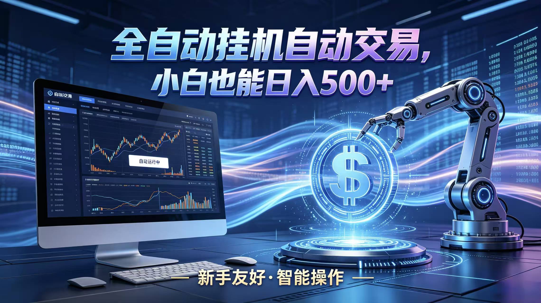 全新智能化交易助手，傻瓜式操作，小白也能快速上手，轻松实现日入500+网赚项目-副业赚钱-互联网创业-资源整合行知网