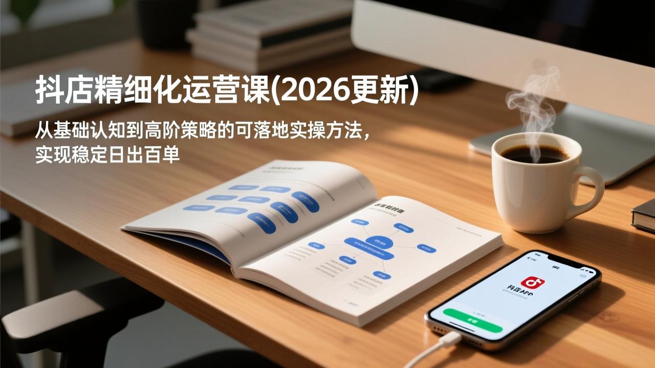 （18421期）抖店精细化运营课(更新5月)，从基础认知到高阶策略的可落地实操方法，实现稳定日出百单网赚项目-副业赚钱-互联网创业-资源整合行知网