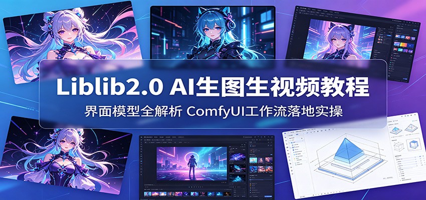 Liblib2.0 AI生图生视频教程：界面模型全解析，ComfyUI工作流落地实操网赚项目-副业赚钱-互联网创业-资源整合行知网