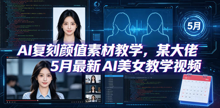 AI复刻颜值素材教学,某大佬5月最新AI美女教学视频,内含4月好物复刻教学网赚项目-副业赚钱-互联网创业-资源整合行知网