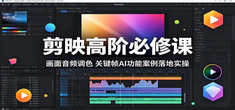 剪映高阶必修课:画面音频调色,关键帧AI功能案例落地实操网赚项目-副业赚钱-互联网创业-资源整合行知网