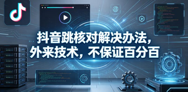 抖音跳核对解决办法,外来技术,不保证百分百网赚项目-副业赚钱-互联网创业-资源整合行知网