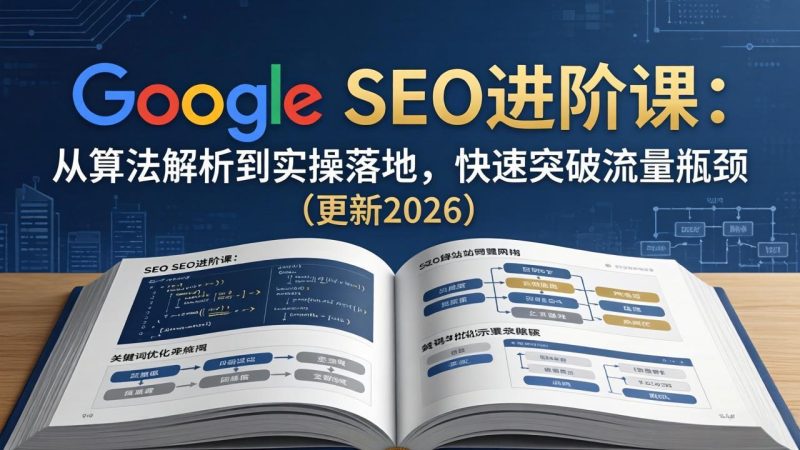 （18048期）Google SEO进阶课：从算法解析到实操落地，快速突破流量瓶颈（更新2026）网赚项目-副业赚钱-互联网创业-资源整合行知网