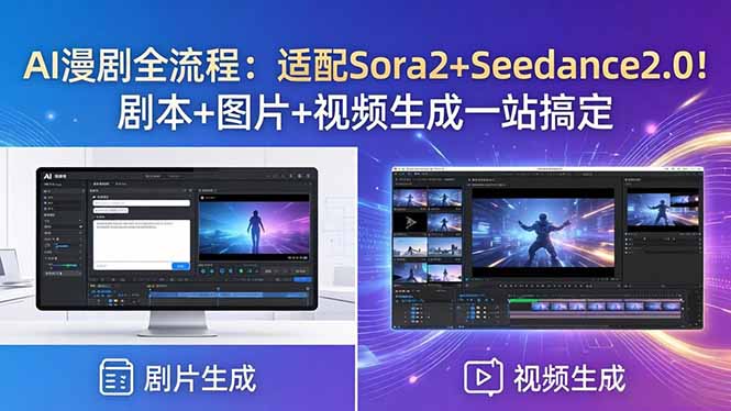 （18400期）AI漫剧全流程：适配Sora2+Seedance2.0！剧本+图片+视频生成一站搞定网赚项目-副业赚钱-互联网创业-资源整合行知网
