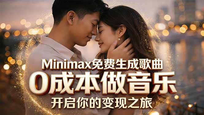 （18401期）Minimax免费生成歌曲实测！0成本做音乐，说唱流行Lofi一键生成网赚项目-副业赚钱-互联网创业-资源整合行知网