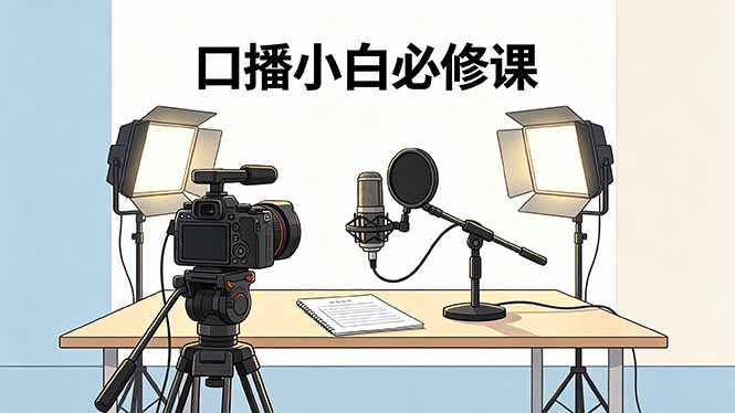 （18428期）口播小白必修课：录像收音灯光设备+脚本撰写，搭专业级录制场景网赚项目-副业赚钱-互联网创业-资源整合行知网